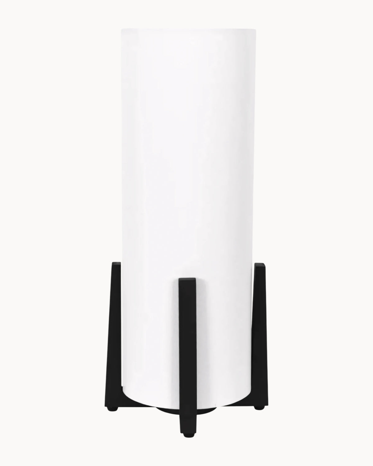 Cabana Table Lamp Black with White Shade