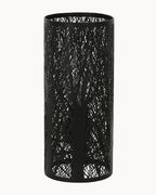 Black table lamp with forest design