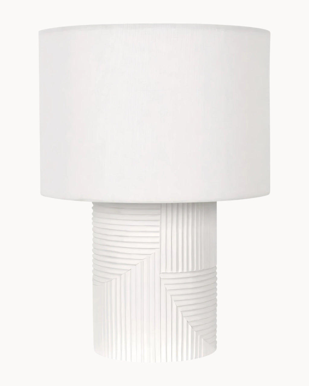 Faros Gypsum Table Lamp White