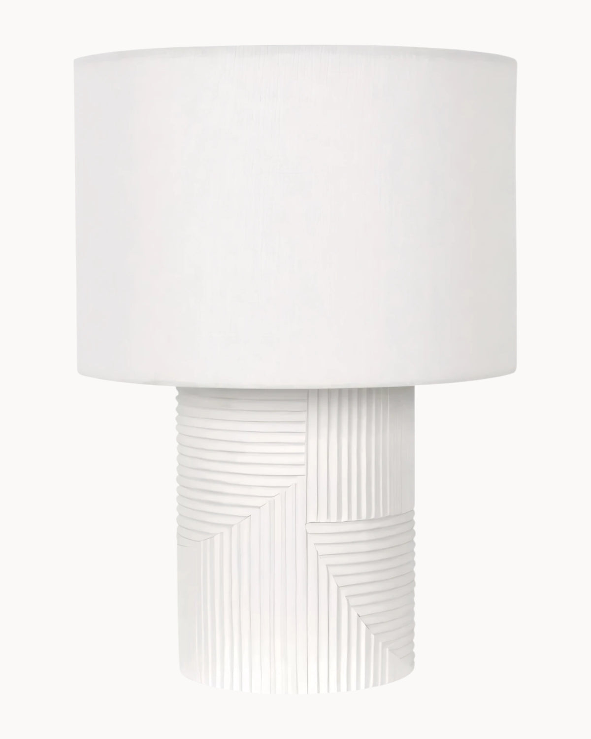 Faros Gypsum Table Lamp White