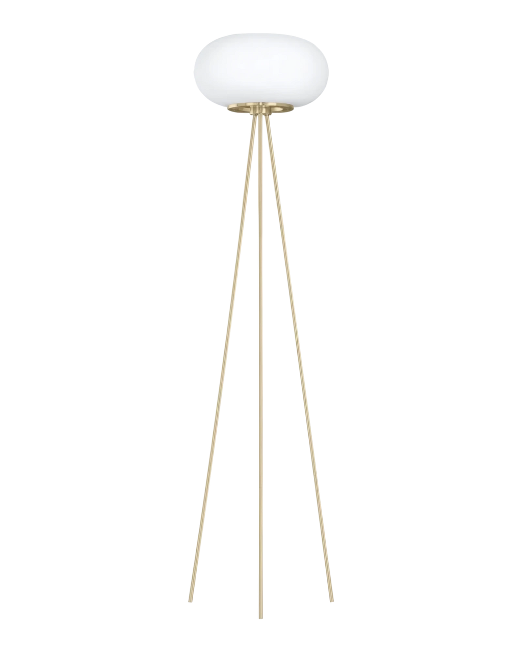Optica Floor Lamp Brass with Opal Glass