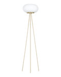 Optica Floor Lamp Brass with Opal Glass