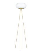 Optica Floor Lamp Brass with Opal Glass