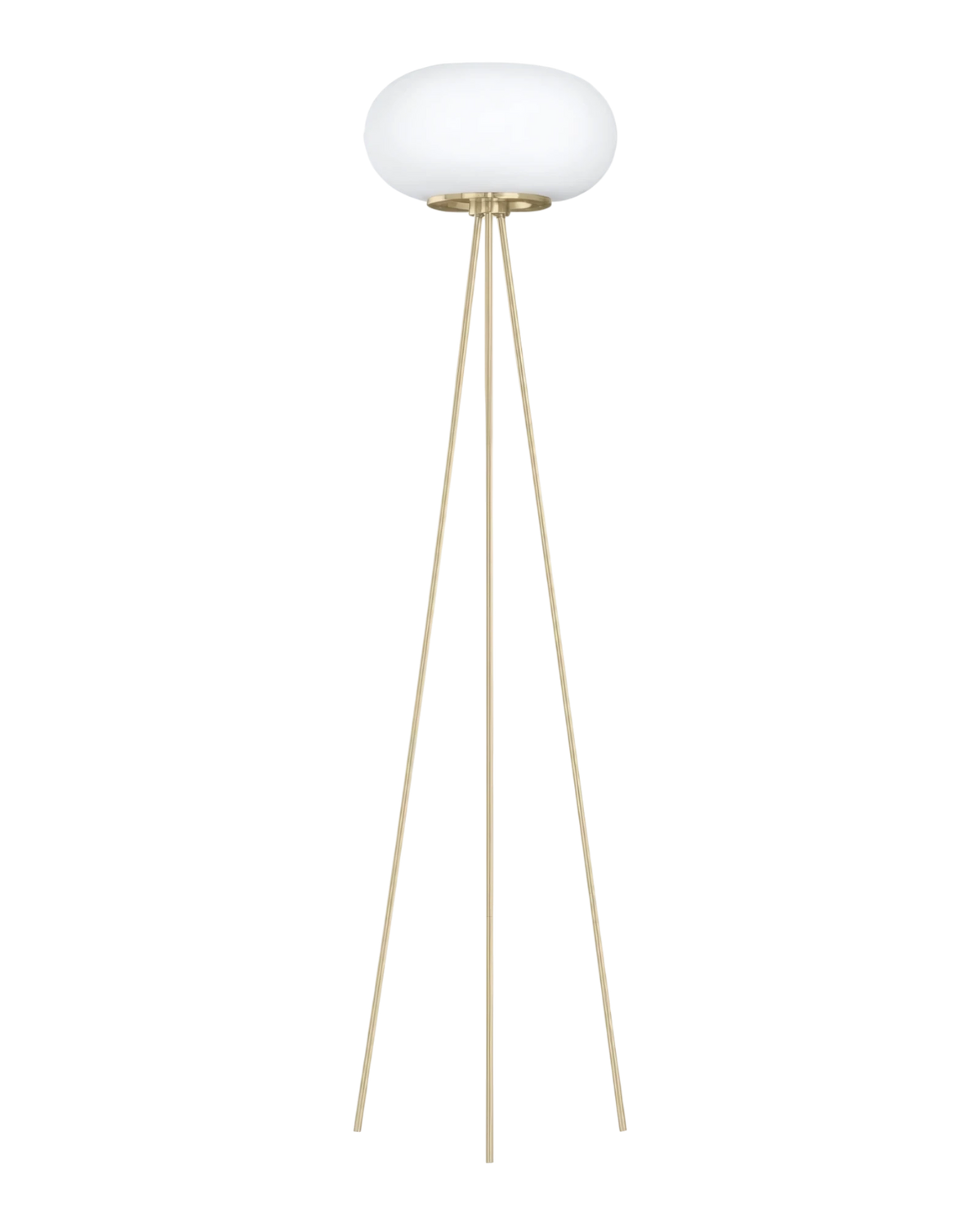 Optica Floor Lamp Brass with Opal Glass