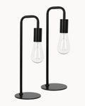 Rhoda Twin Pack Table Lamps Black