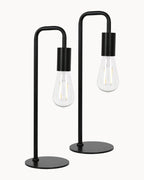 Rhoda Twin Pack Table Lamps Black