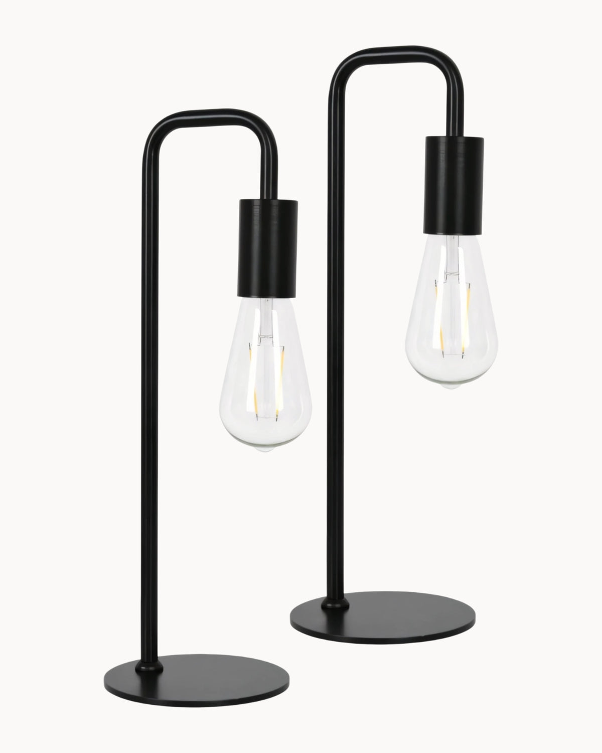 Rhoda Twin Pack Table Lamps Black