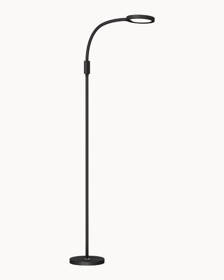 Black LED floor lamp