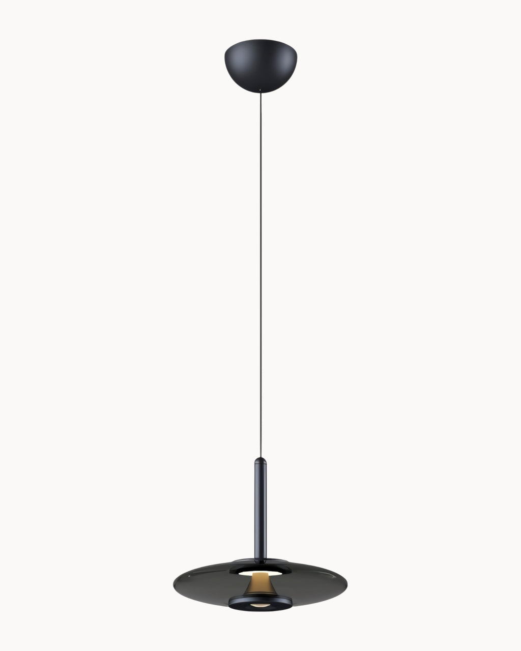 Fabian 220mm LED Pendant Black