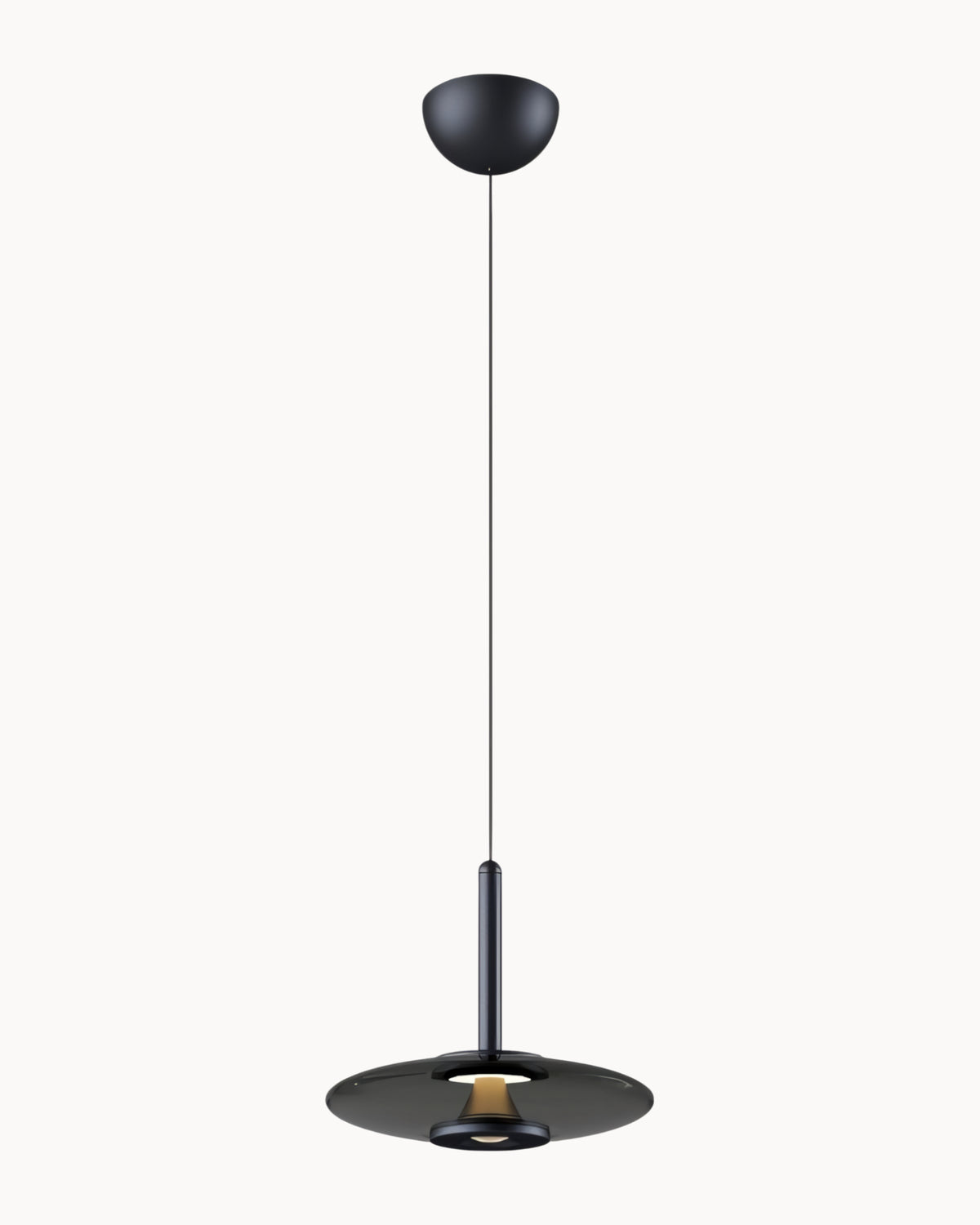 Fabian 220mm LED Pendant Black