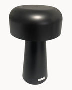 Mushroom style table lamp in black