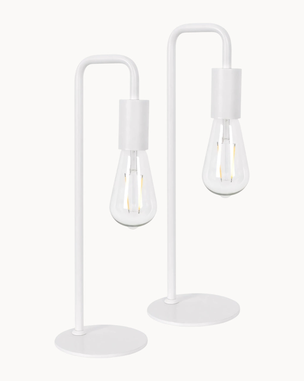 Rhoda Twin Pack Table Lamp White