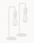 Rhoda Twin Pack Table Lamp White
