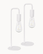 Rhoda Twin Pack Table Lamp White