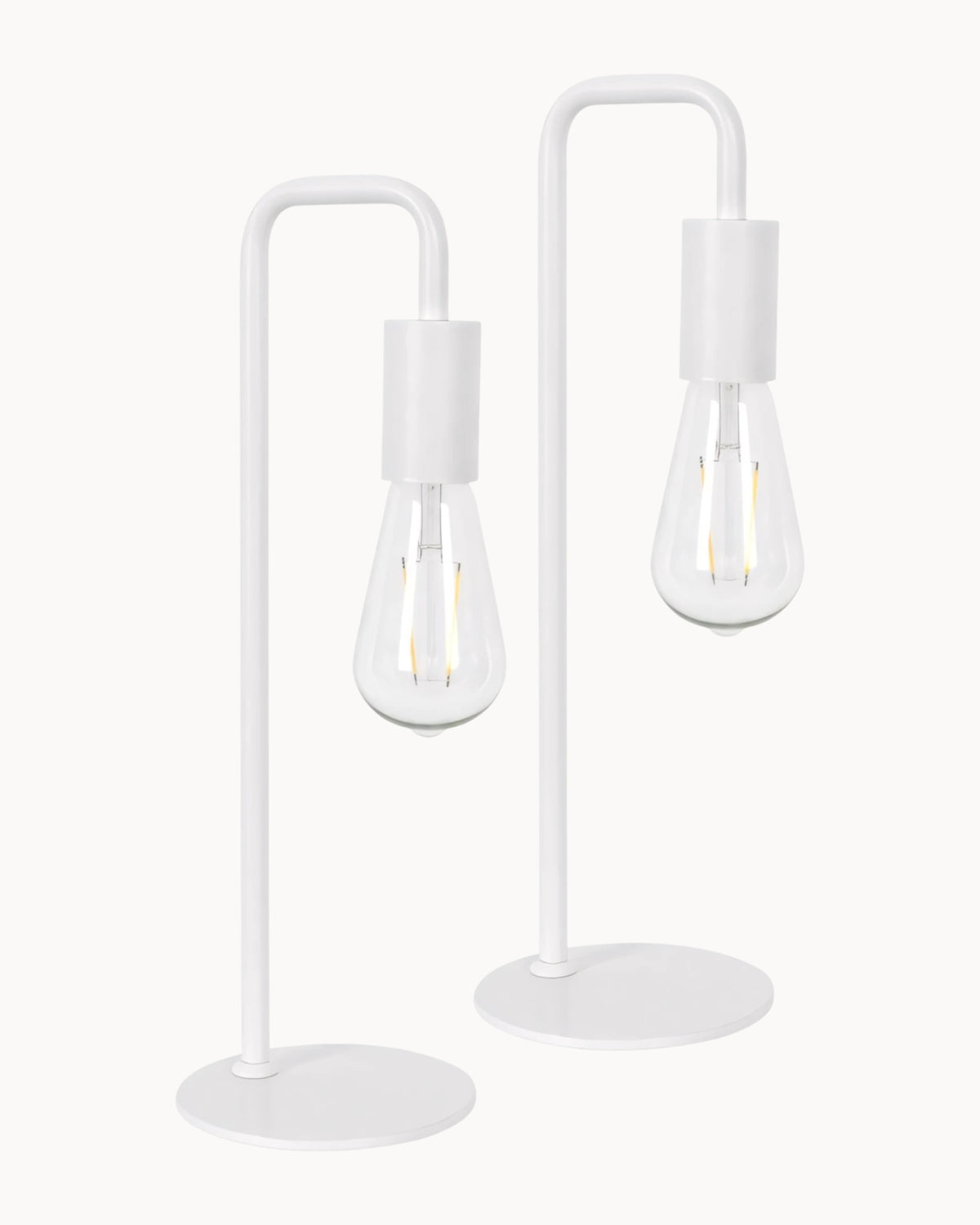Rhoda Twin Pack Table Lamp White