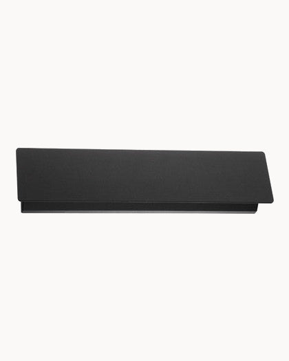 Black LED wall light with tiltable faceplate