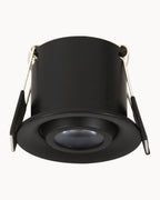 Duo 38mm IP54 36D 3.5W 3000K Tiltable Downlight Black
