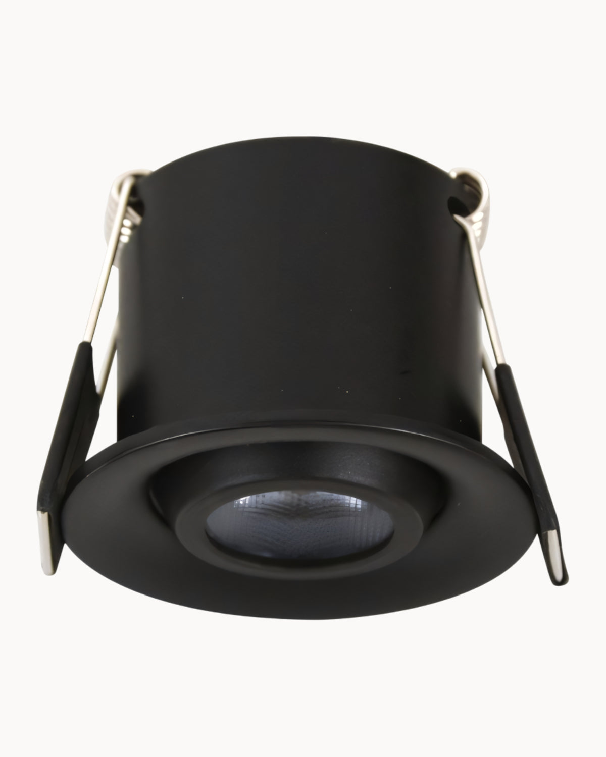 Duo 38mm IP54 36D 3.5W 3000K Tiltable Downlight Black