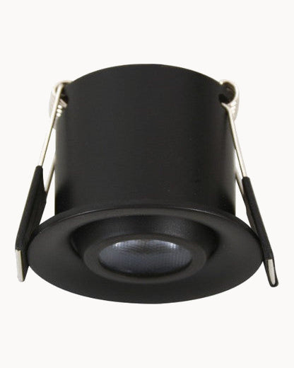 Black mini tiltable downlight
