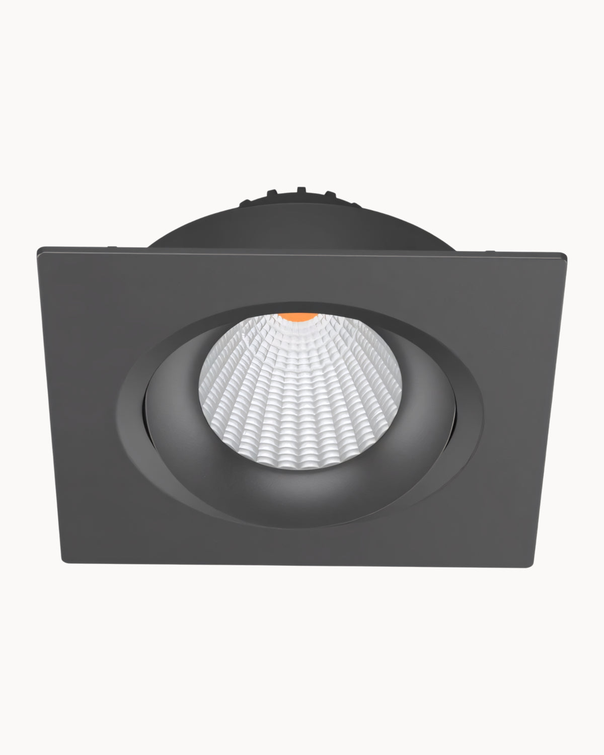 Architectural 95mm IP54 10W 3000K Tiltable Downlight Black