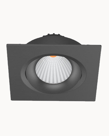 Black square downlight