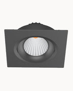 Black square downlight