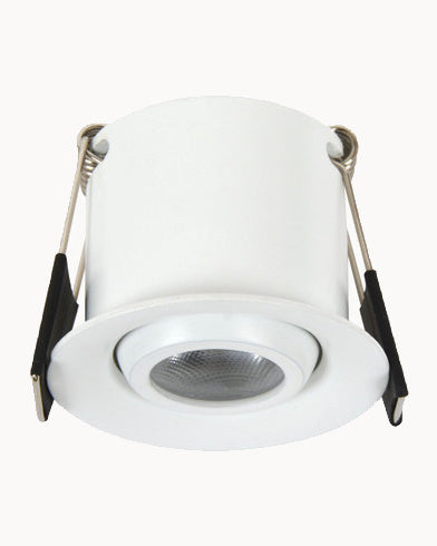 White tiltable mini downlight
