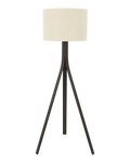 Talo Floor Lamp Walnut with Natural Shade