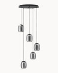 Ciampino 5 Light Pendant Black