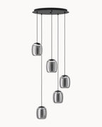 Ciampino 5 Light Pendant Black