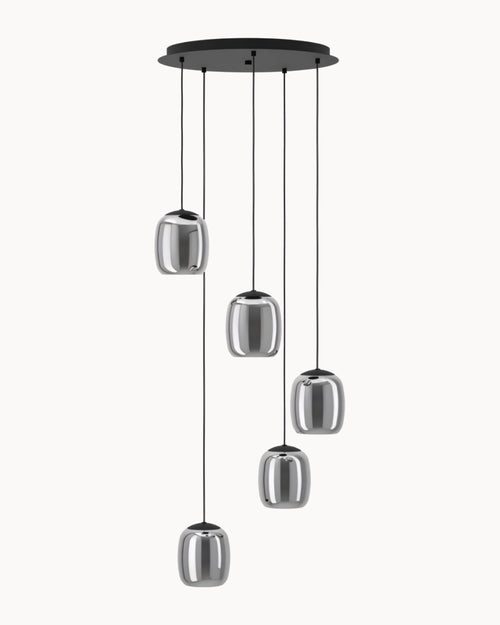 Ciampino 5 Light Pendant Black
