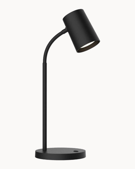 Black adjustable table lamp