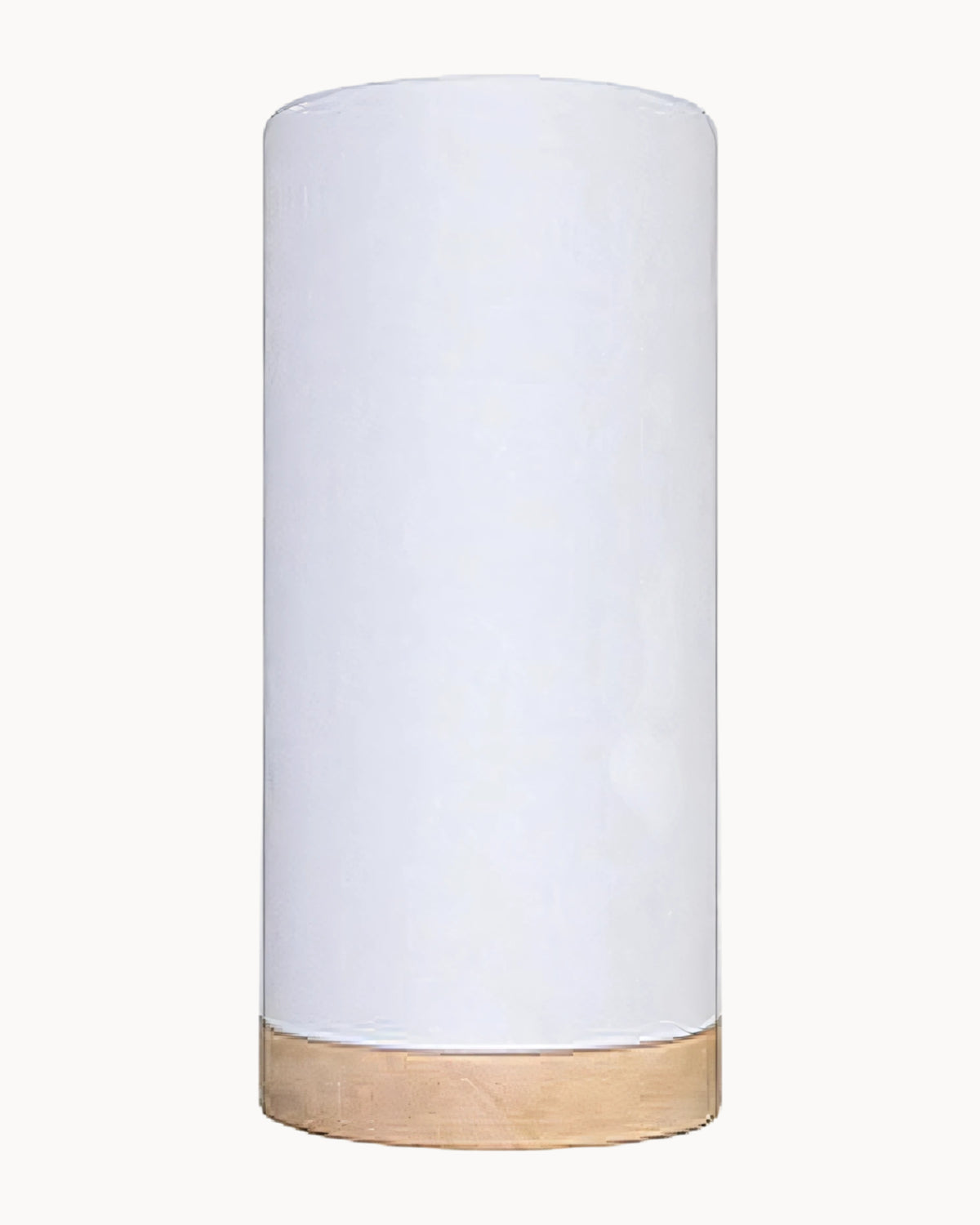 Mala Table Lamp Wood Trim with White Shade