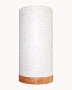 Mala Table Lamp Wood Trim with Natural Shade