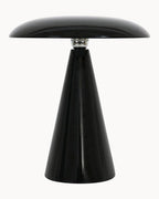 Mushroom astyle table lamp in black