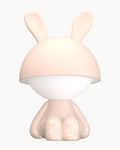 Sitting Girl Night Light Pink