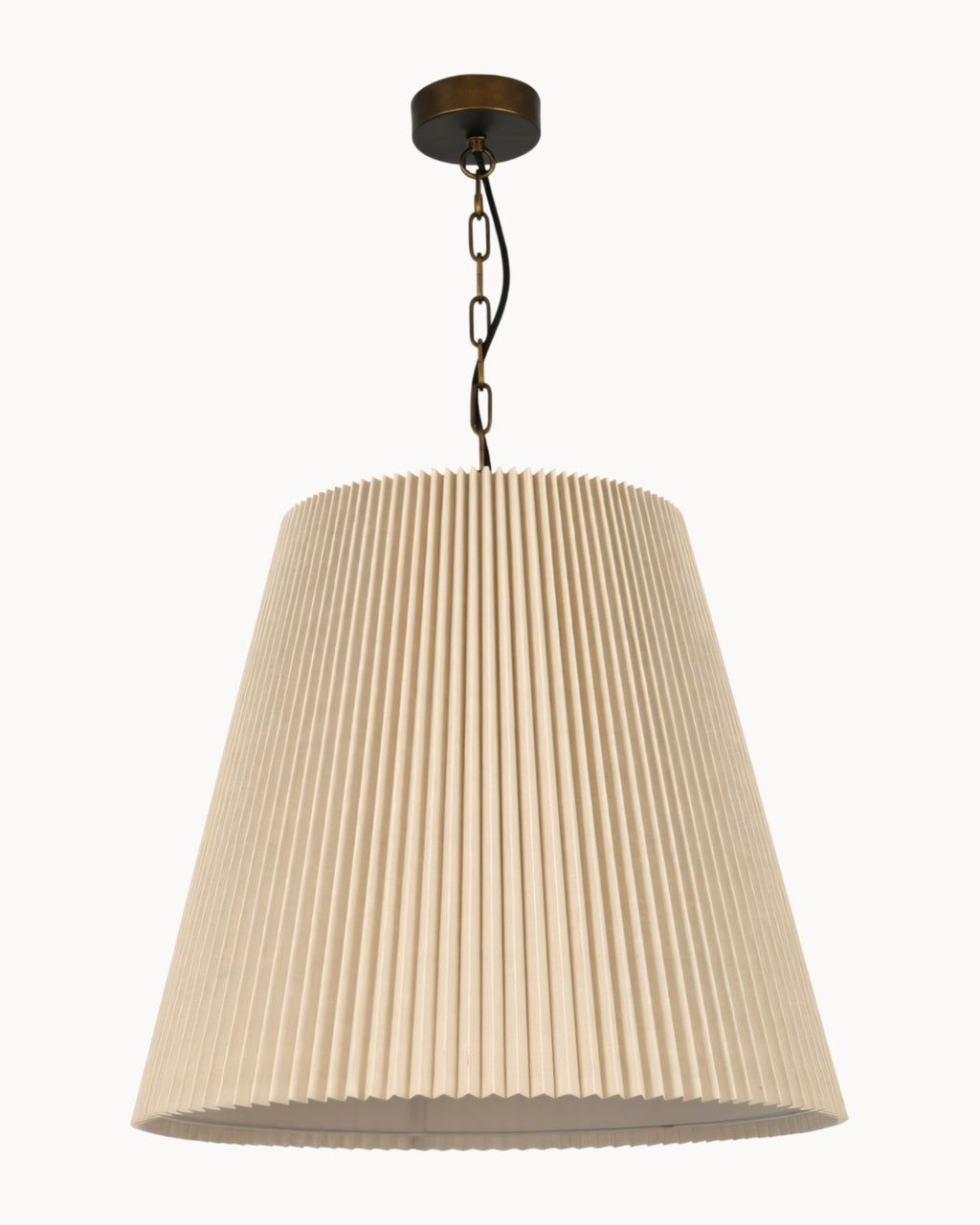 Cardini 3 Light Pendant Bronze with Natural Shade