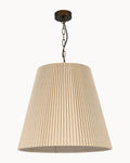 Cardini 3 Light Pendant Bronze with Natural Shade