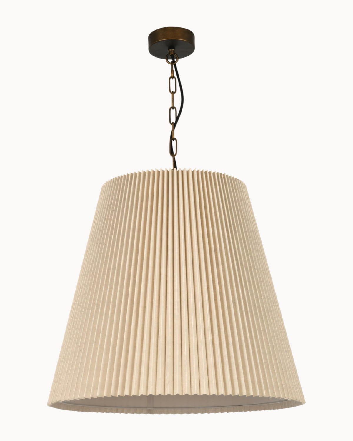Cardini 3 Light Pendant Bronze with Natural Shade
