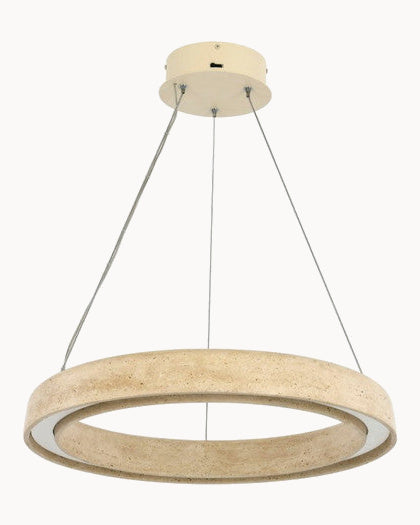 Travertine 550mm pendant