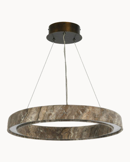 Silver travertine 700mm pendant