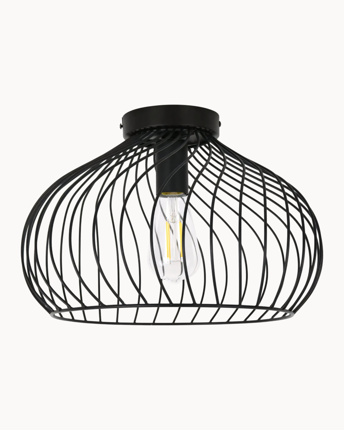 Elba 360mm Ceiling Mount Black