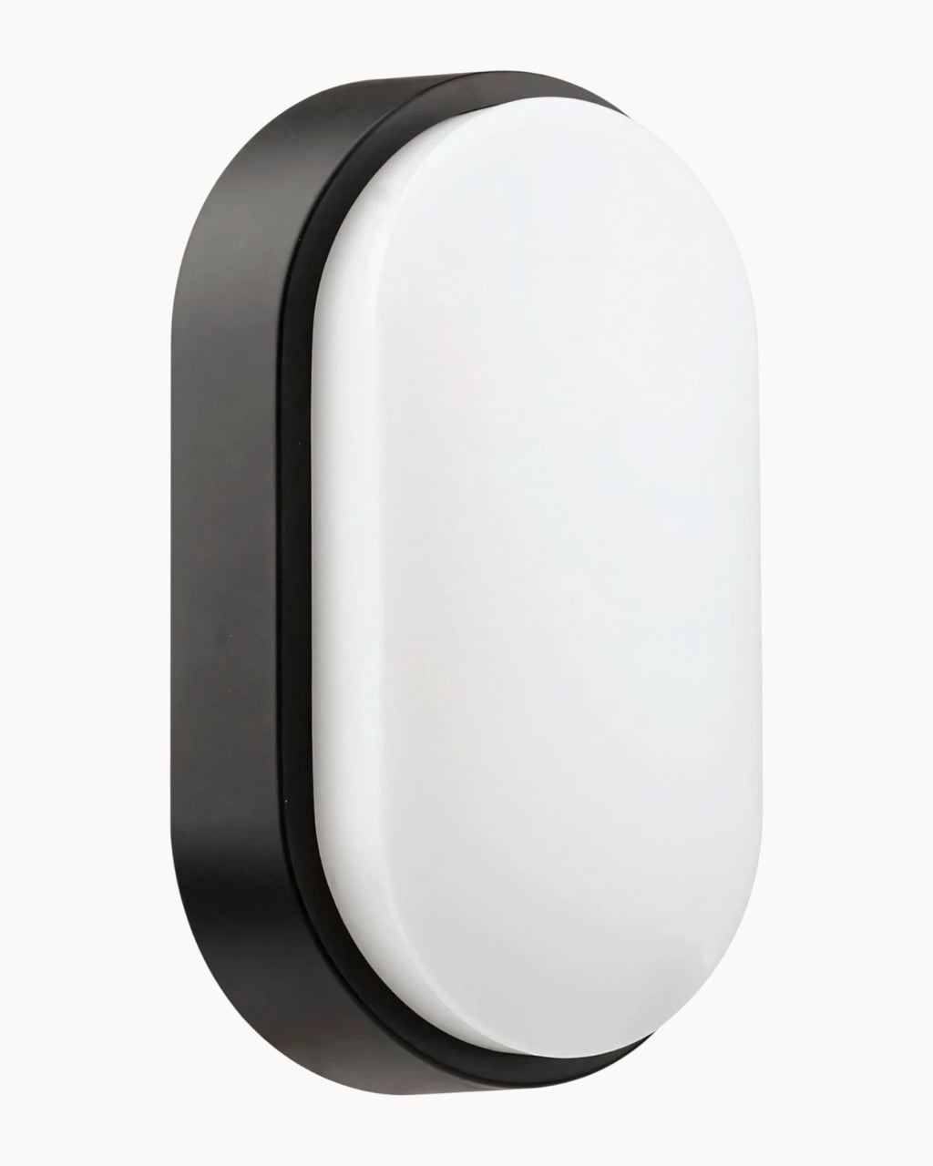 Ciro IP65 12W CCT Oval Wall Light Black/White