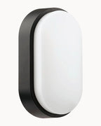 Ciro IP65 12W CCT Oval Wall Light Black/White