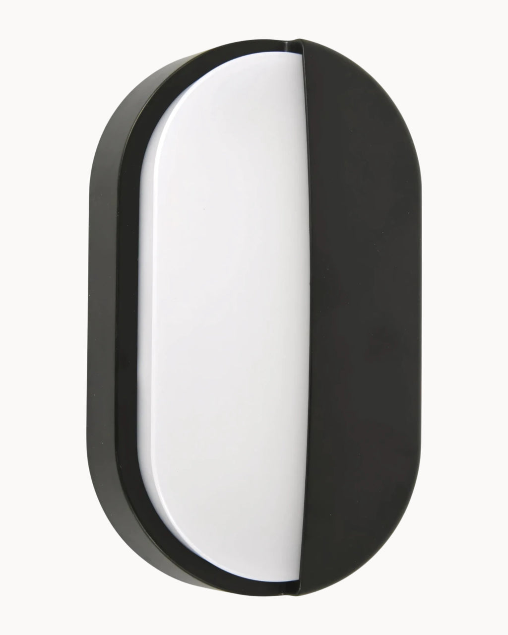 Ciro IP65 CCT Oval Eyelid Wall Light Black/White