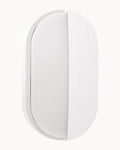 Ciro IP65 CCT Oval Eyelid Wall Light Black/White