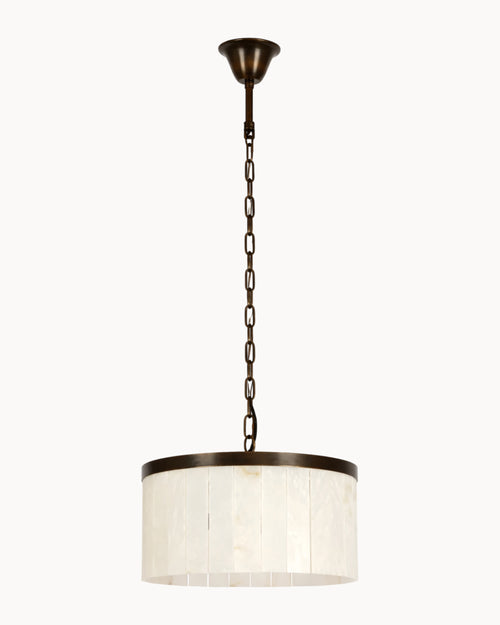 Marmont 4 Light Alabaster Pendant Bronze
