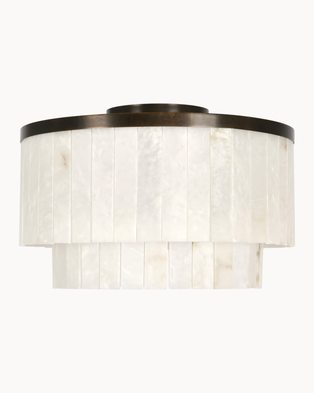 Marmont 10 Light Alabaster Pendant Bronze