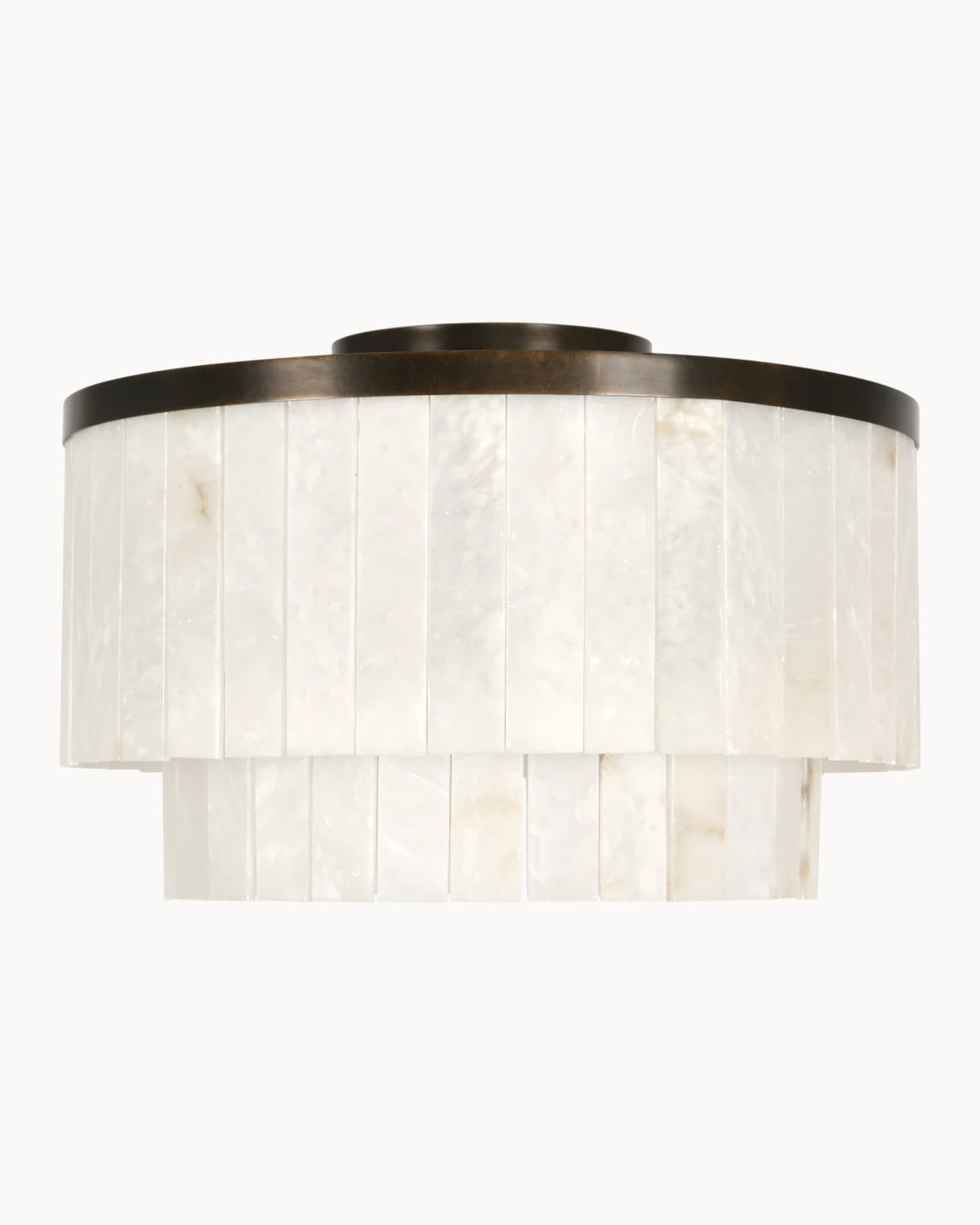 Marmont 10 Light Alabaster Pendant Bronze