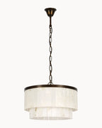 Marmont 10 Light Alabaster Pendant Bronze